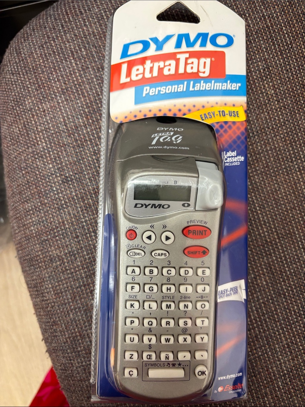 Dymo LetraTag Personal Labelmaker - Silver and Black